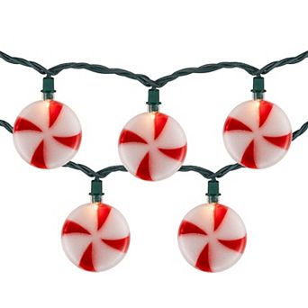 Northlight 6-ft. 10-Count Peppermint Candy Christmas Lights Strand