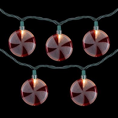 Northlight 6-ft. 10-Count Peppermint Candy Christmas Lights Strand