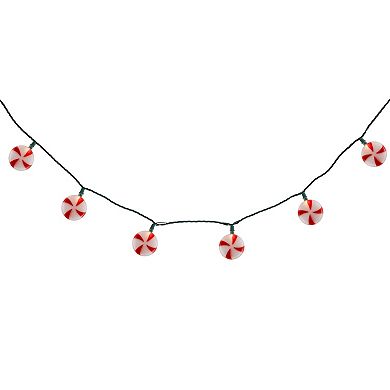 Northlight 6-ft. 10-Count Peppermint Candy Christmas Lights Strand