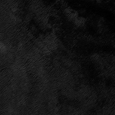 Northlight 48 in. Black Faux Fur Christmas Tree Skirt