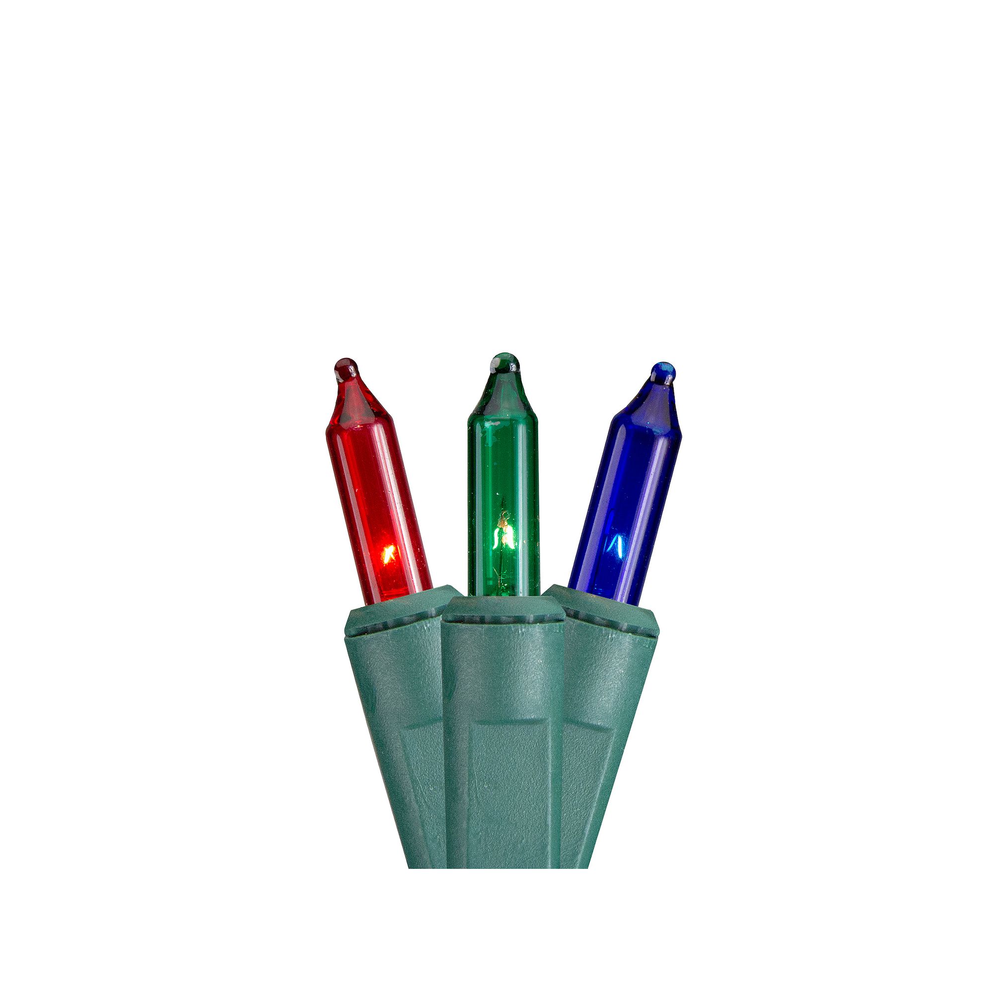 Northlight 150-Count Blue Green & Red Multi-Function Mini Christmas Lights