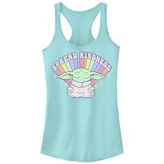 Juniors' The Mandalorian The Child Spread Kindness Pride Racerback Tank