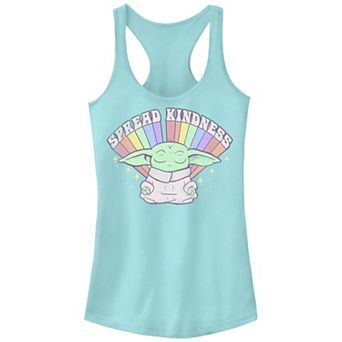 Juniors' The Mandalorian The Child Spread Kindness Pride Racerback Tank