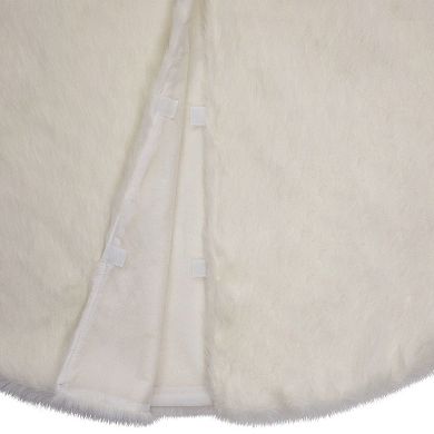 Northlight 48 in. White Faux Fur Christmas Tree Skirt