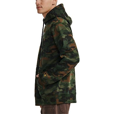 Men's Caterpillar Fleece CAT Logo Printed Pullover Hoodie