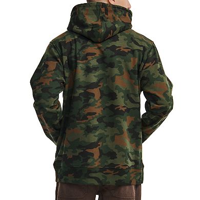 Men's Caterpillar Fleece CAT Logo Printed Pullover Hoodie