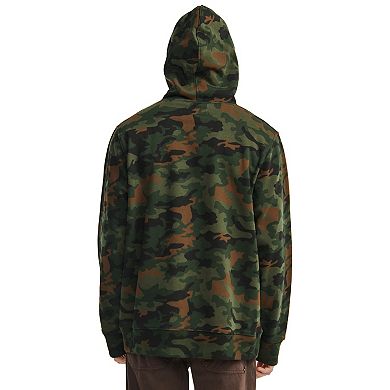 Men's Caterpillar Fleece CAT Logo Printed Pullover Hoodie