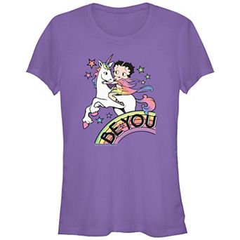 Juniors' Betty Boop Be You Pride Graphic Tee