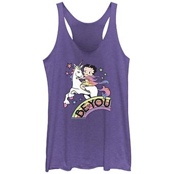 Juniors' Betty Boop Be You Pride Graphic Racerback Tank