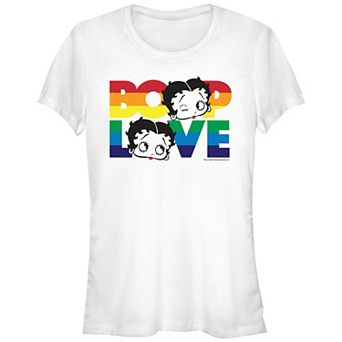 Juniors' Betty Boop Love Pride Graphic Tee
