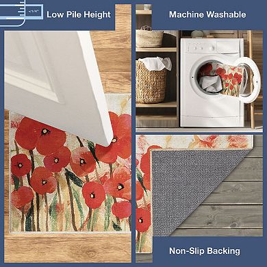 Liora Manne Impressions Poppies Indoor/Outdoor Mat