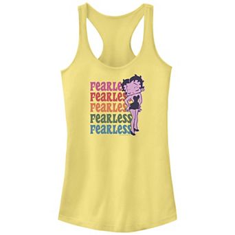 Juniors' Betty Boop Fearless Pride Graphic Racerback Tank