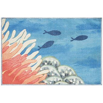 Liora Manne Impressions Reef Border Indoor/Outdoor Mat
