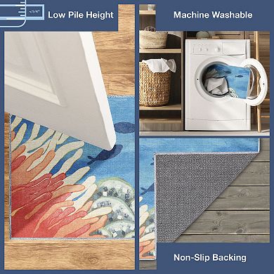 Liora Manne Impressions Reef Border Indoor/Outdoor Mat