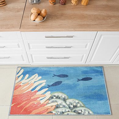 Liora Manne Impressions Reef Border Indoor/Outdoor Mat