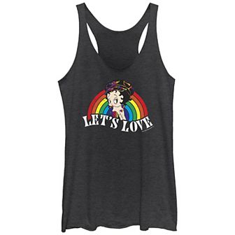 Juniors' Betty Boop Let's Love Pride Graphic Racerback Tank