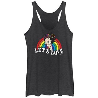 Juniors' Betty Boop Let's Love Pride Graphic Racerback Tank