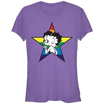 Juniors' Betty Boop Star Pride Graphic Tee