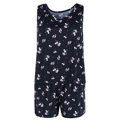 Women's Tank Top And Shorts With Robe Sleep Set