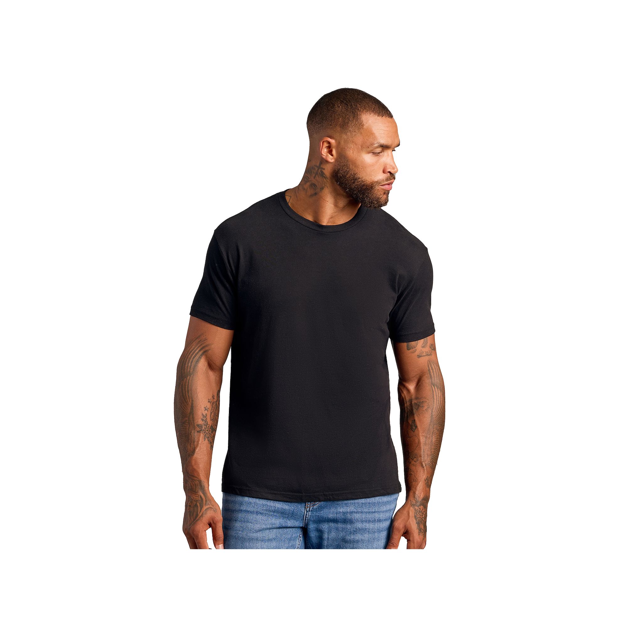 Mens True Classic Solid Tee, Size: Small, Black