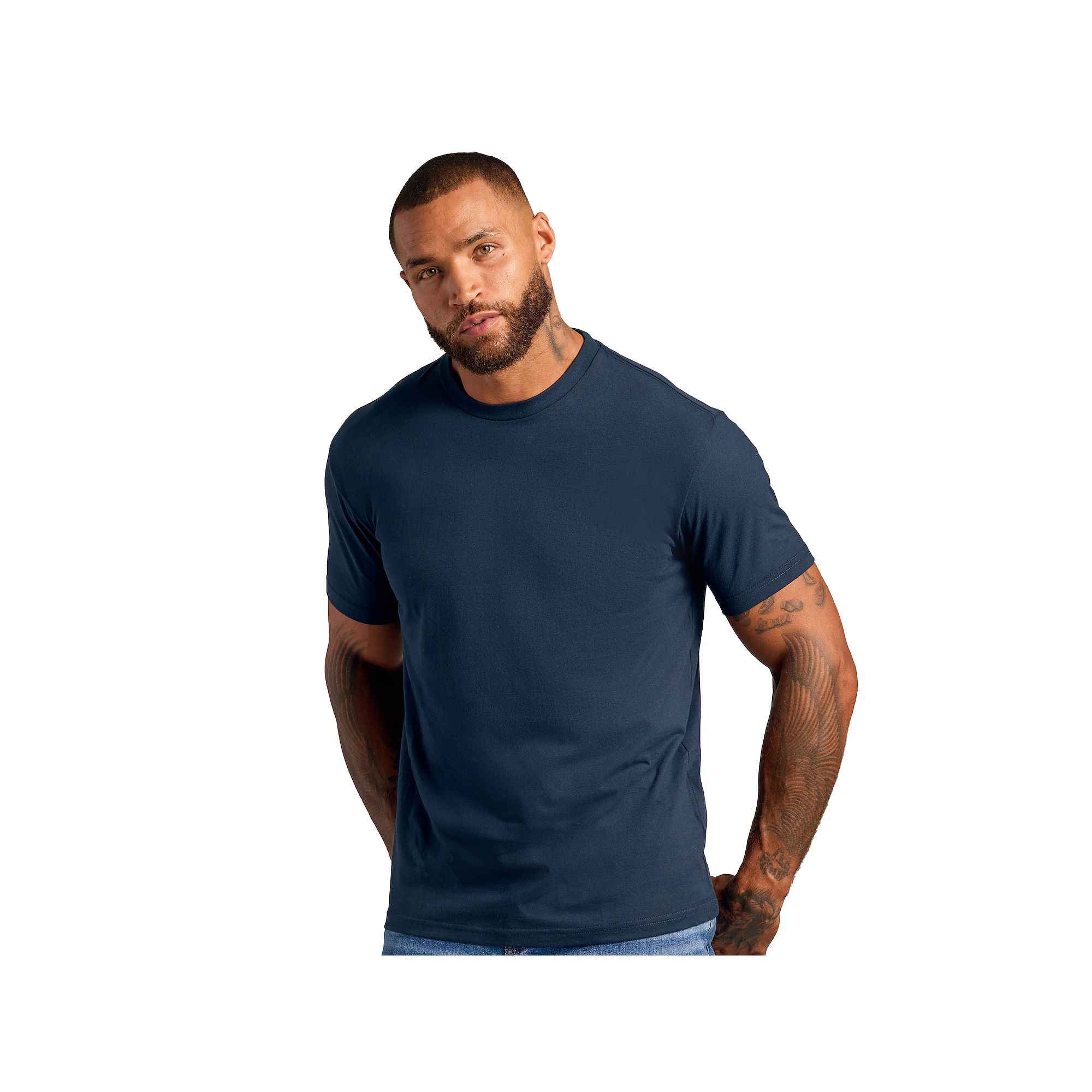 Mens True Classic Solid Tee, Size: Small, Blue