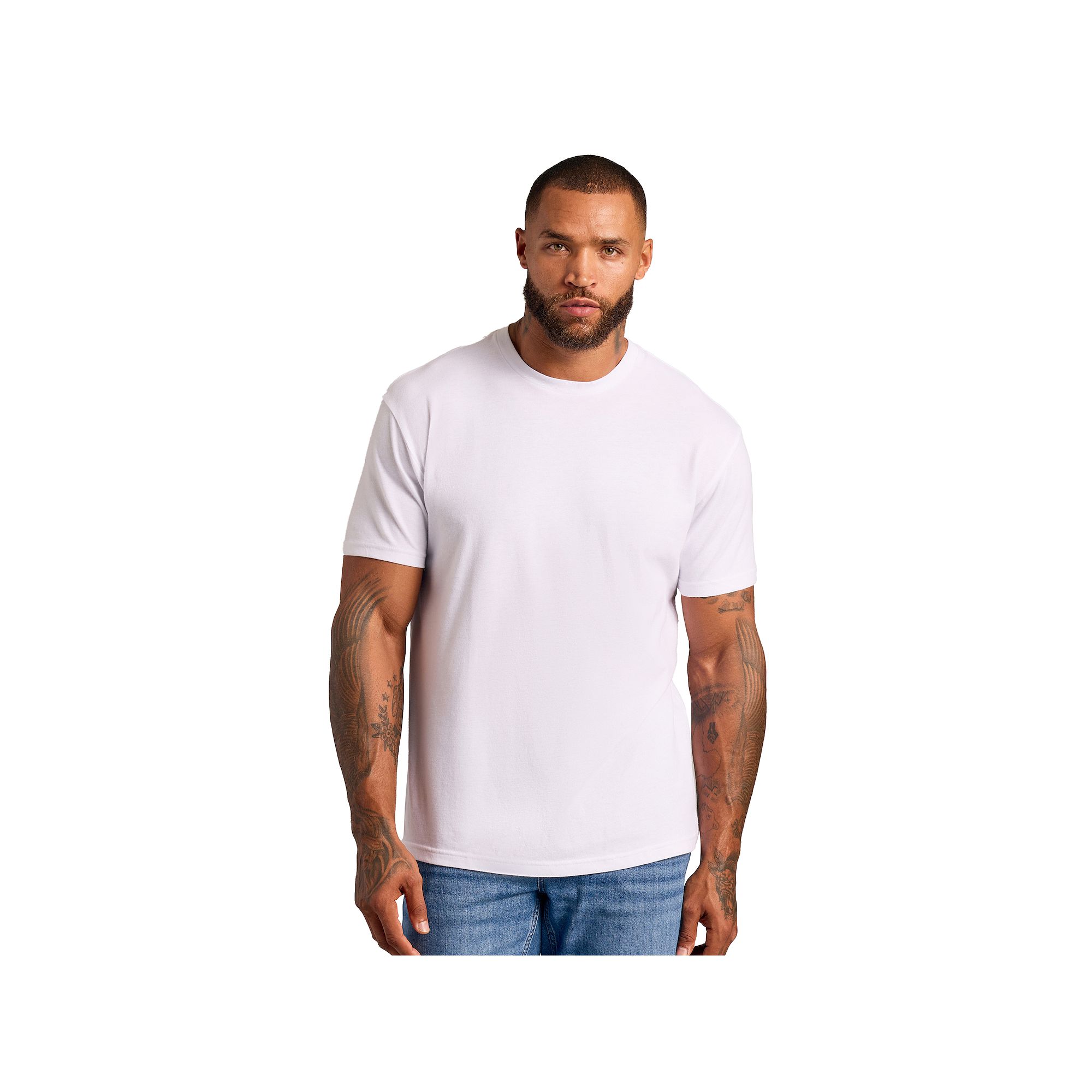 Mens True Classic Solid Tee, Size: Small, White