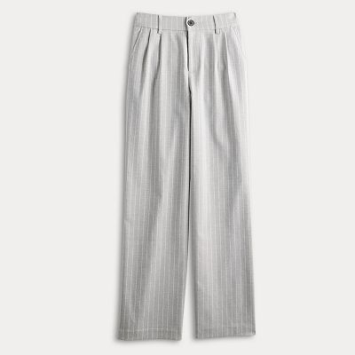 Juniors' SO® Pinstripe Wide Leg Trousers