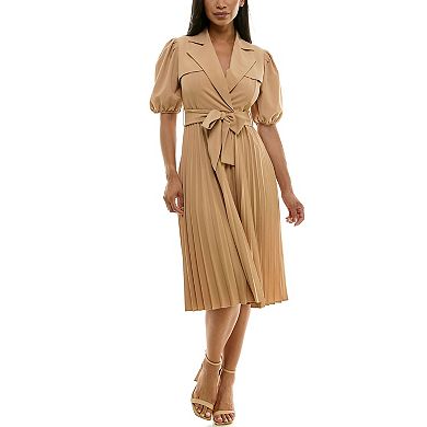 Women's Nanette Lepore Short Sleeve Pleated Shirt Dress