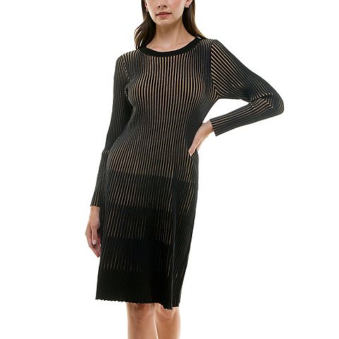 Женские платья Nanette Lepore Vertical Stripe Sweater Dress
