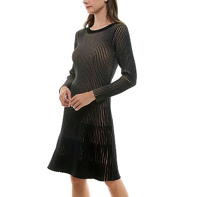 Women's Nanette Lepore Vertical Stripe Sweater Dress