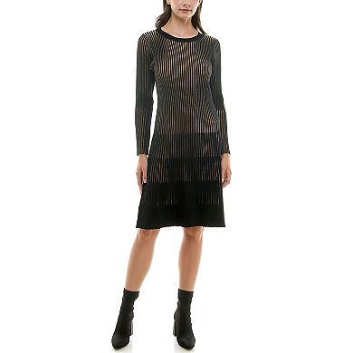 Women's Nanette Lepore Vertical Stripe Sweater Dress