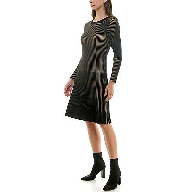 Women's Nanette Lepore Vertical Stripe Sweater Dress