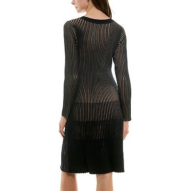 Women's Nanette Lepore Vertical Stripe Sweater Dress