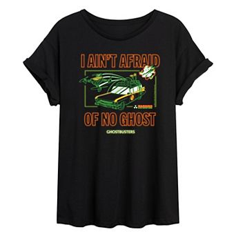 Juniors' Ghostbusters I Ain't Afraid Oversized Tee