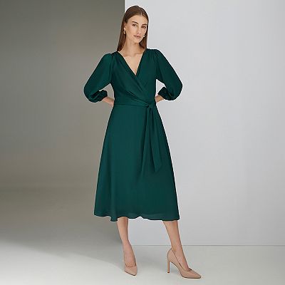 Women's Harper Rose Balloon Sleeve V-Neck Midi Dress