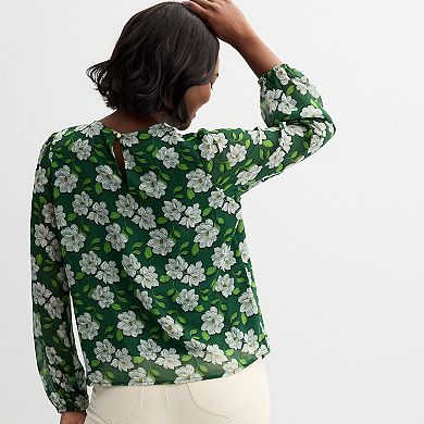 Women's Draper James Smocked Woven Top