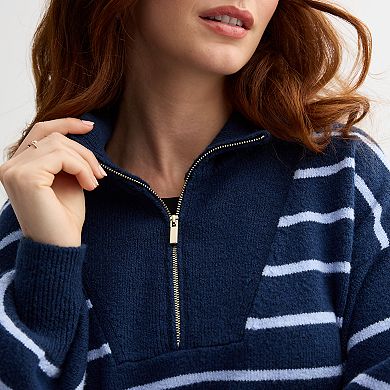 Women's Draper James Quarter Zip Pullover Sweater