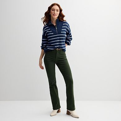 Women's Draper James Quarter Zip Pullover Sweater