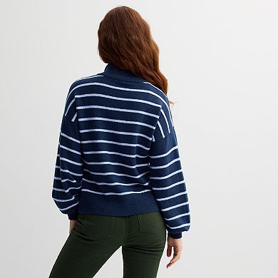 Women's Draper James Quarter Zip Pullover Sweater