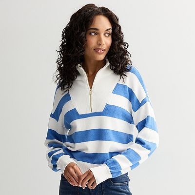 Women's Draper James Quarter Zip Pullover Sweater