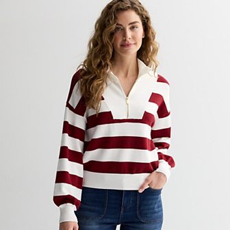 Women's Draper James Quarter Zip Pullover Sweater