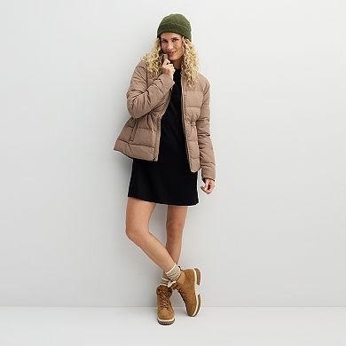 Stay stylish and comfortable with this Women's Tek Gear Cinched-Waist Jacket, perfect for a flattering fit and versatile wear in any weather.