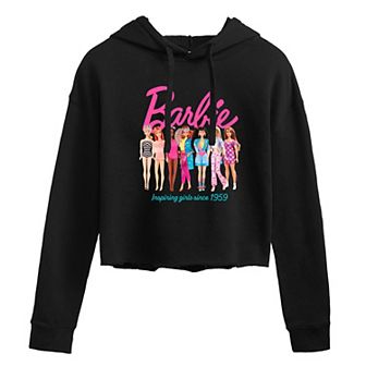 Juniors' Barbie® Inspiring Girls Since 1961 Cropped Hoodie