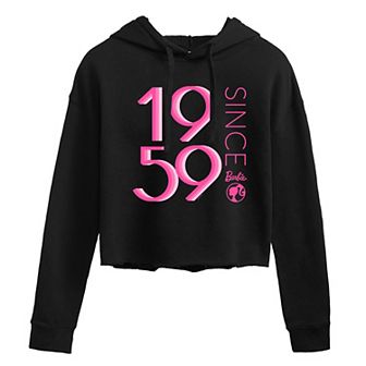 Juniors' Barbie® Since 1962 Cropped Hoodie