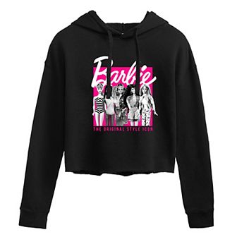 Juniors' Barbie® Original Style Icon Cropped Hoodie