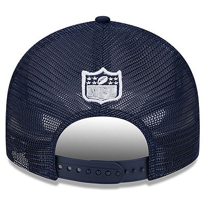 Men s New Era Navy Dallas Cowboys 2024 NFL Draft Low Profile Trucker 9FIFTY Adjustable Hat