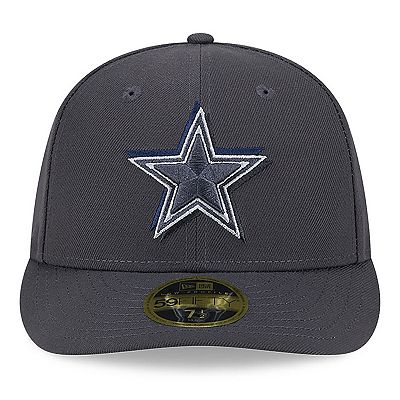 Men s New Era Graphite Dallas Cowboys 2024 NFL Draft Low Profile 59FIFTY Fitted Hat