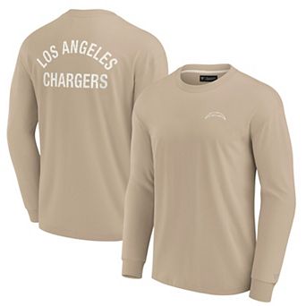 Unisex Fanatics Signature Khaki Los Angeles Chargers Elements Super Soft Long Sleeve T-Shirt