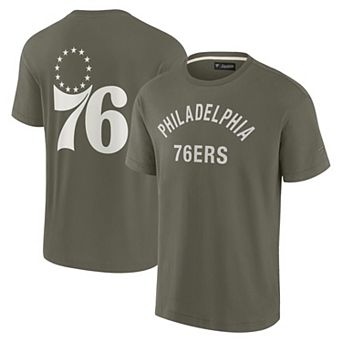 Unisex Fanatics Signature Olive Philadelphia 76ers Elements Super Soft Short Sleeve T-Shirt