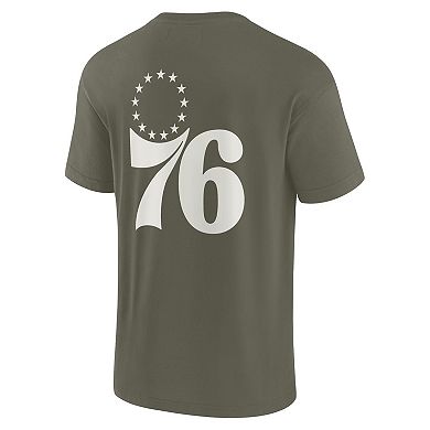 Unisex Fanatics Signature Olive Philadelphia 76ers Elements Super Soft Short Sleeve T-Shirt